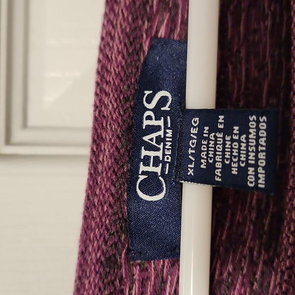 Chap's Denim sweater women's XL.  Beautiful shades of purple and lilac - Picture 2 of 6